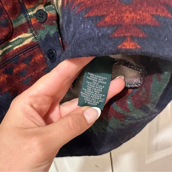 Ralph Lauren Aztec Print Fleece Sweater - Picture 5 of 9